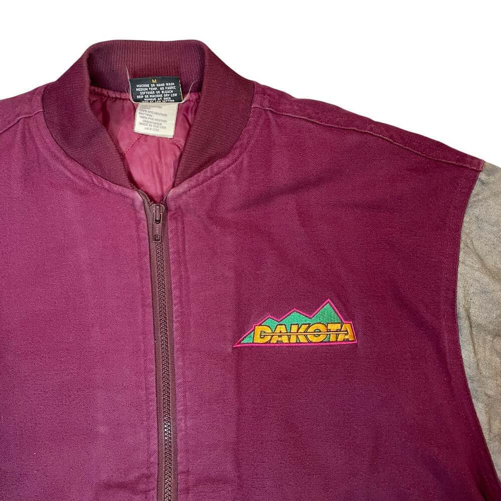 Vintage Dakota Bomber Jacket Mens M USA Made Workwear Canvas - Picture 5 of 9